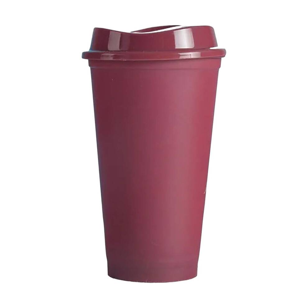 Leott401ml farveskiftende plastikglas med låg