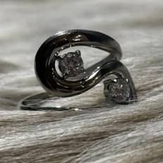 Rouge Bonbons, Sølvfarvet ring med rhinesten