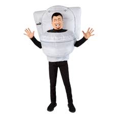 Skibidi Toilet Man Børnekostume Oppustelig Kostume - One size