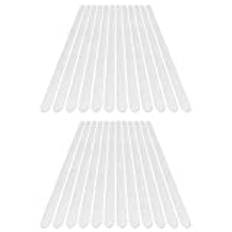 24 st halkfria remsor klistermärken, självhäftande badkarsmatta halkfria remsor för dusch badrum badkar trappor, duschar och badkar självhäftande halkskydd transparent 2 x 38 cm