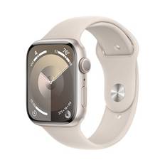 Apple Watch Series 9 GPS 45mm Starlight Aluminium Case with Starlight Sport Band - S/M - Fyndvara