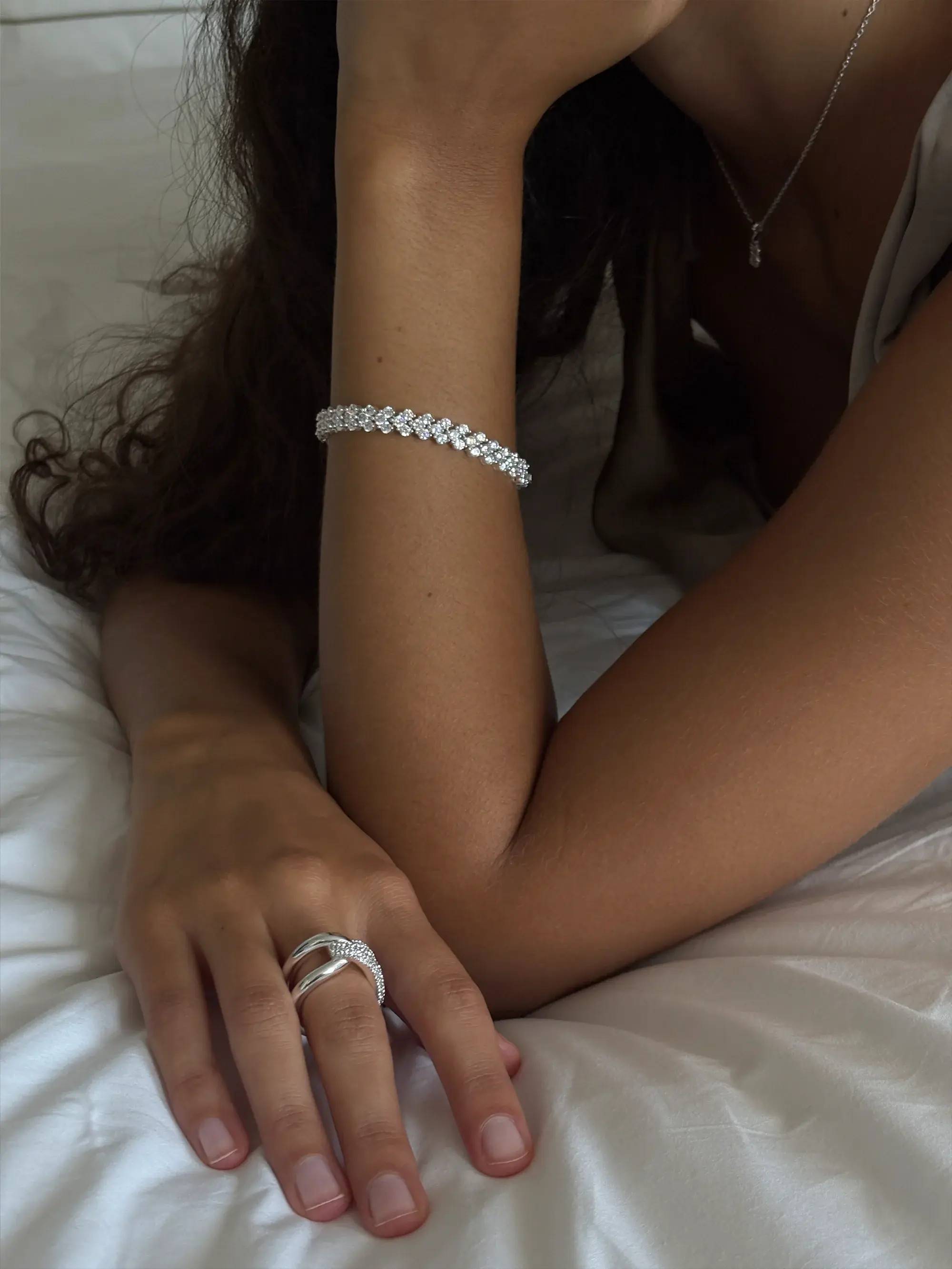 Muli Collection - Silver - Evoke Tennis Bracelet - 16