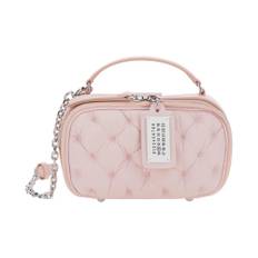 Maison Margiela, Taske, Dame, Lyserød, ONE SIZE, Pink Broderi Kamera Bæltetaske
