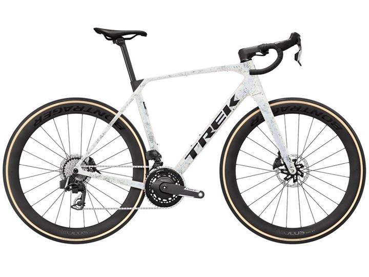 Trek Domane SLR 7 AXS Force Gen 5 Racercykel Mother of Pearl/Silver Marble - Ramstorlek M -