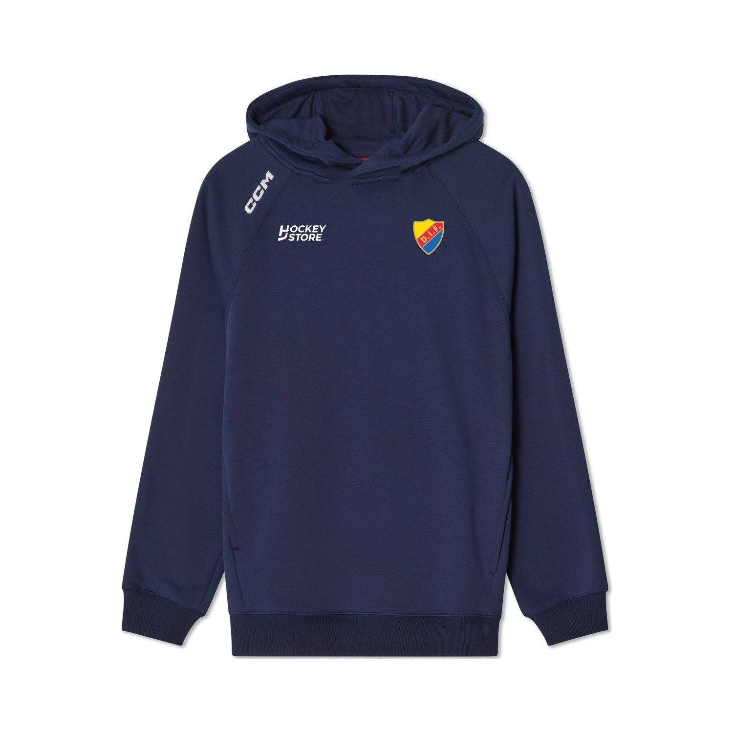 CCM Hoodie Team DIF Jr - Blå (L)