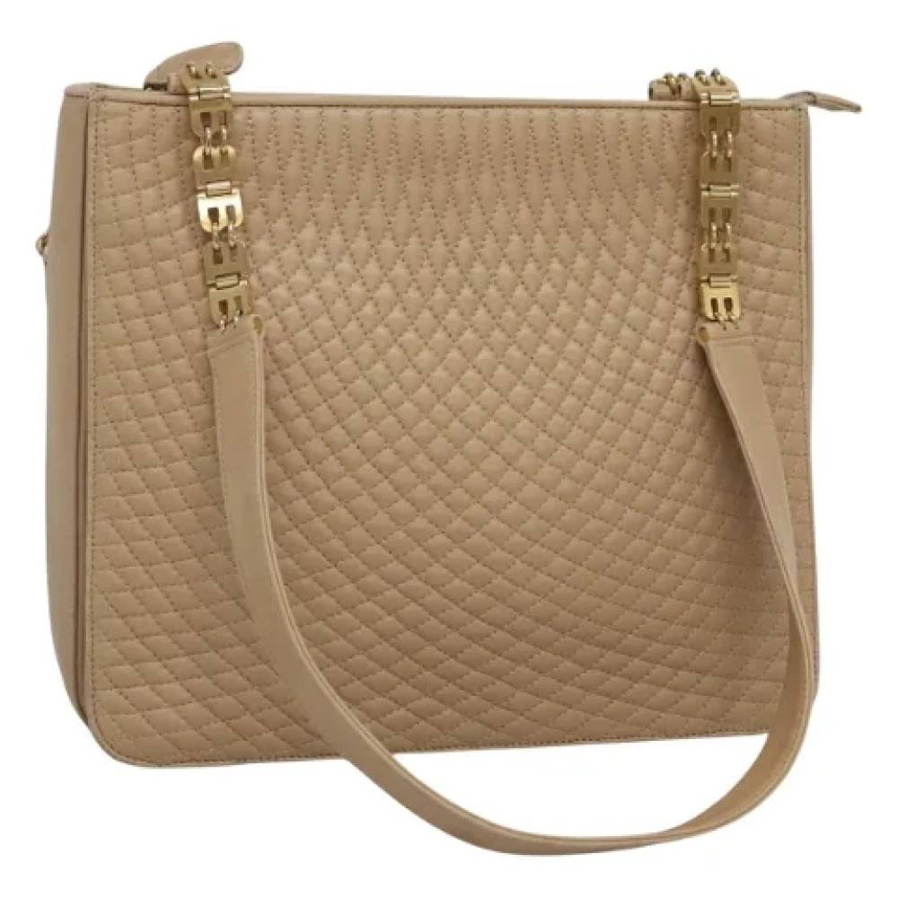 Bally Pre-owned Pre-owned Skuldertaske - Vintage - Dame - Beige - ONE SIZE - Uld