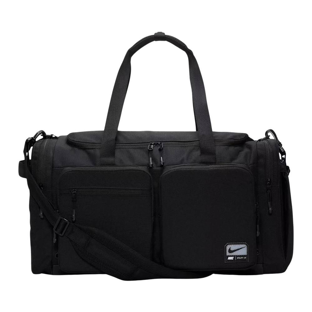 Nike Utility Power 2.0 Duffel Bag with Multiple Pockets - Træning - Herre - Sort - ONE SIZE - Uld