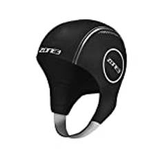 ZONE3 Neopren simmössa, Swim Cap, Vuxna Unisex Svart/Silver, L
