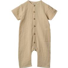 Wheat Buksedragt Alex Str 86/18m - Soft Sand Heldragter Bomuld hos Magasin