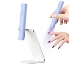 Mini UV LED Nagellampa, Denabuty Flash Cure Gel Nagellampa Handhållen för Nagelförlängning, 3W UV-ljus för Naglar, Nageltorkare för Härdning av Lim, Gel, Naglar, USB-Nagelficklampa för Nagelkonst Blå