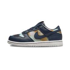 Nike Dunk Low SE PS Graffiti - Obsidian Kids Sneakers Multi-Color Summit-White Sport-Grey DM1052-400 33.5