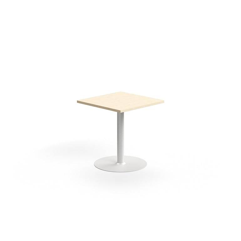 Bord VERTICUS, 700x700x720 mm, vit/björk