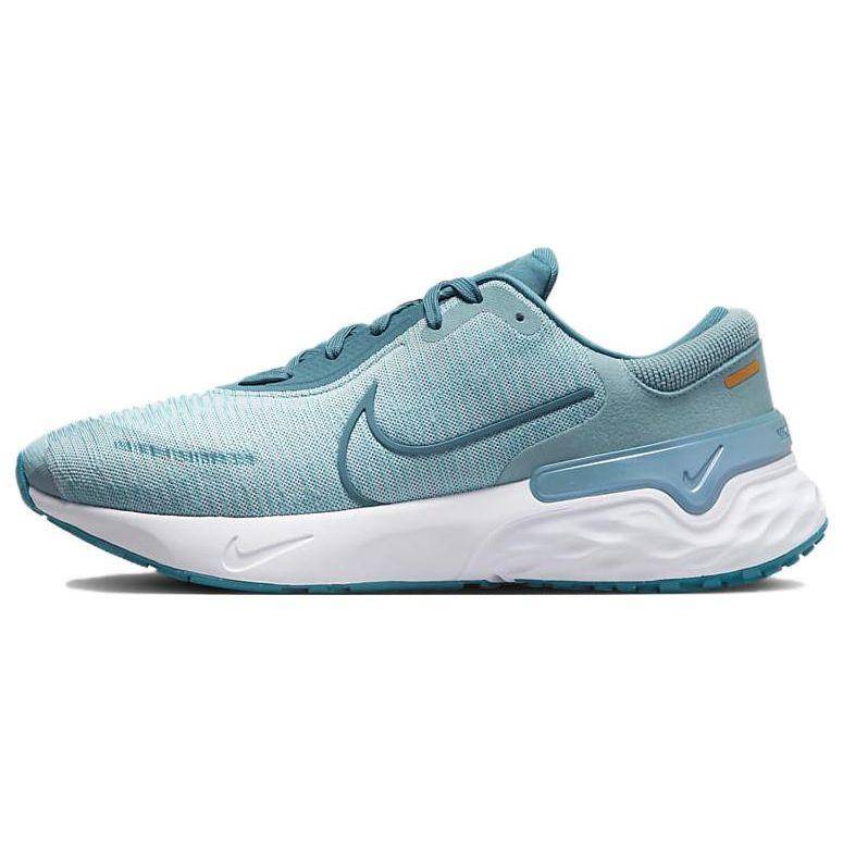 Nike Renew Run 4 Andningsbar Bekväm Mesh Dämpning Halkfri Lågskuren Vardaglig Löparsko Herrsneaker Blå DR2677-400 40.5