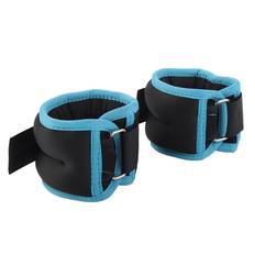1 Pair Ankle Weights Strength Training Weight Bearing Adjustable Wrist Sandbag Running Walking Bule 0.5kg