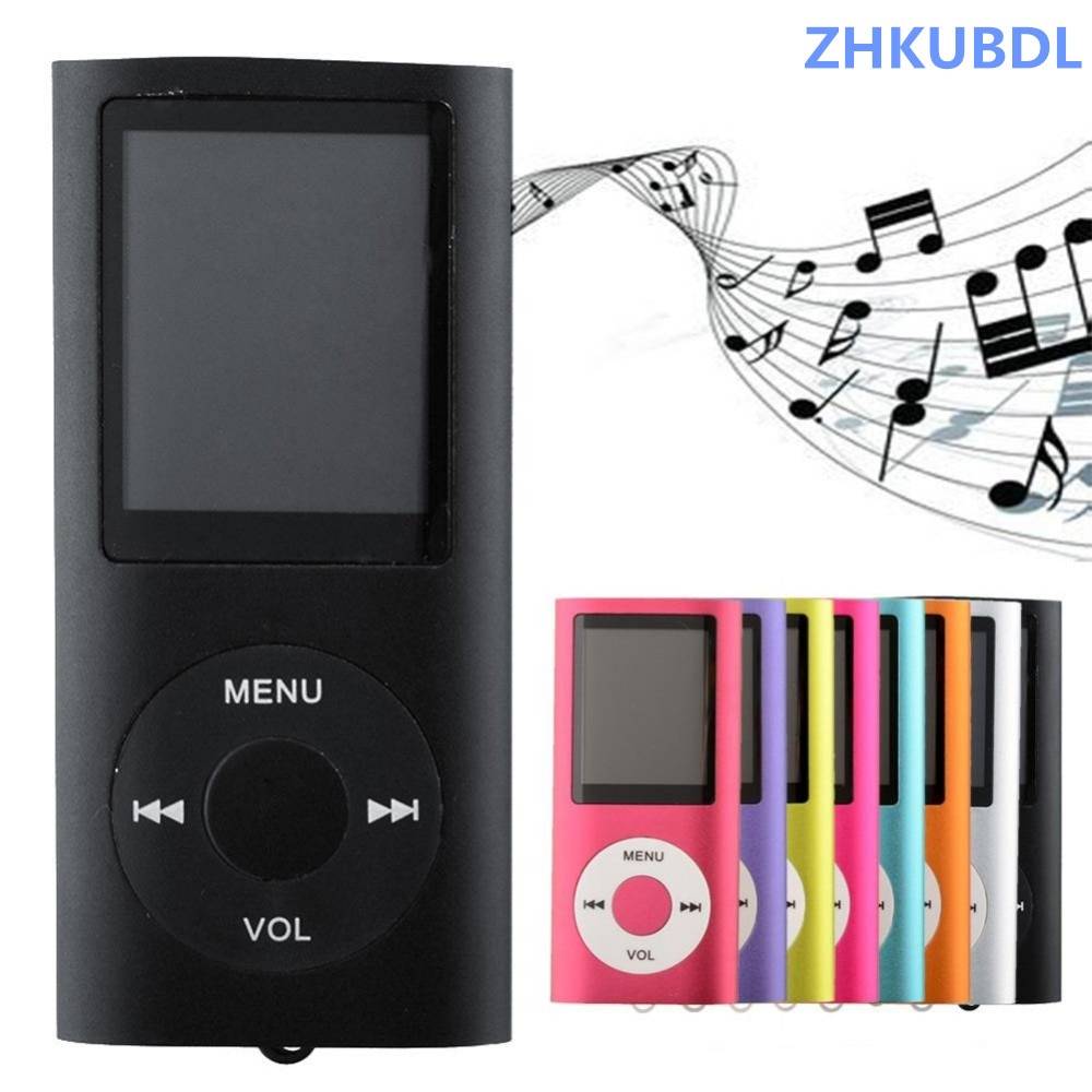 Zhkubdl 4th mp4- spelare musik som spelas med fm-radio videospelare e-bokspelare mp4 2gb 4gb 8gb 16gb 32gb sd tf - silver--