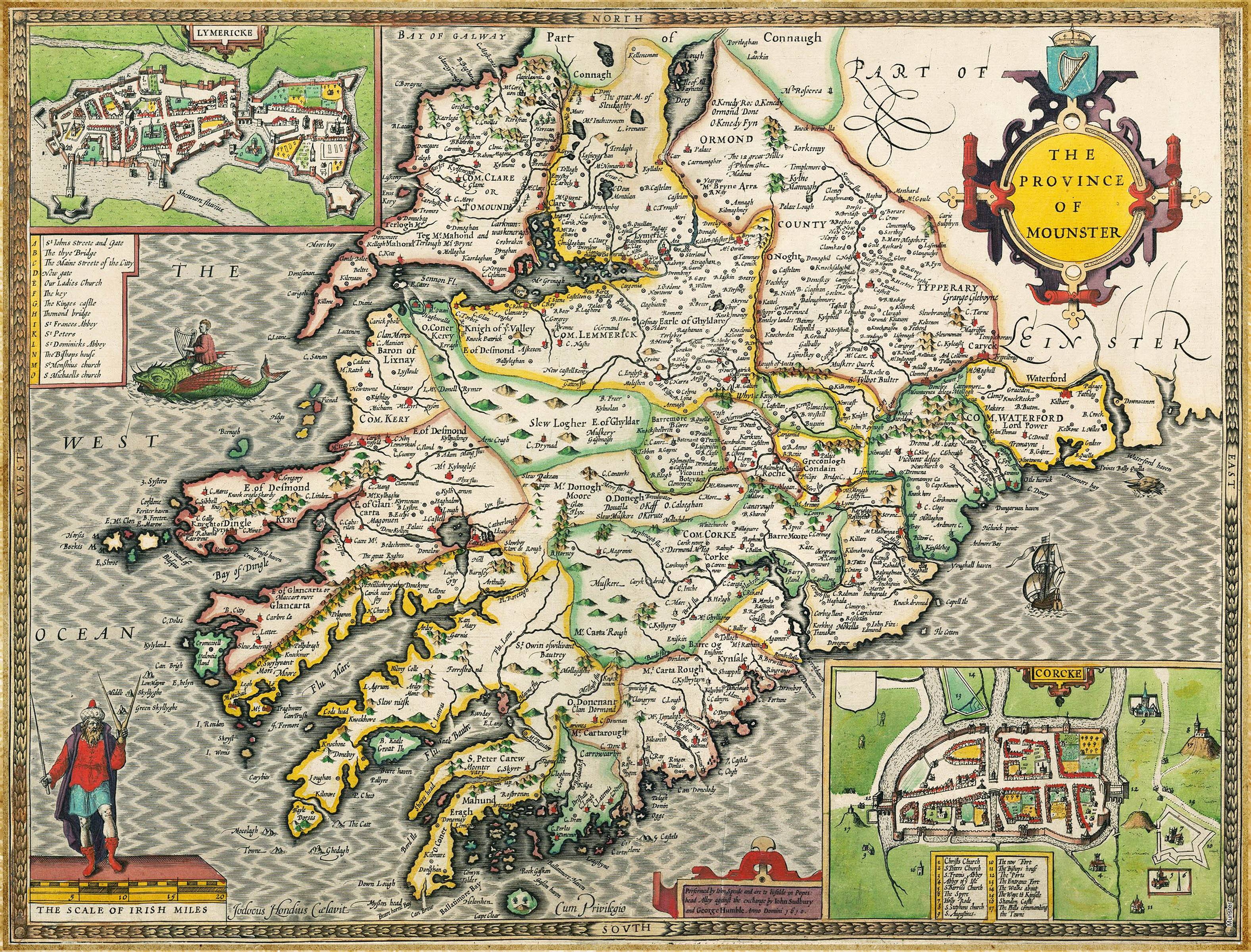 Munster Historical Map 1000 Piece Jigsaw Puzzle (1610) - Default Title