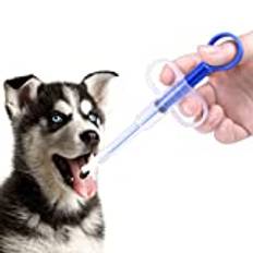 Anoudon 3 st sällskapsdjur medicin matare, silikon spruta katt hund valpar piller dispenser kostym med mjuka spetsar