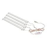 Plant Grow Light, 4 Heads USB- Dimbar Timerfunktion Fullspektrum LED Grow LightLämplig för Suckulentväxter Inomhus (Sun Light 4000K 168 LEDs)