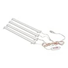 Plant Grow Light, 4 Heads USB- Dimbar Timerfunktion Fullspektrum LED Grow LightLämplig för Suckulentväxter Inomhus (Sun Light 4000K 168 LEDs)