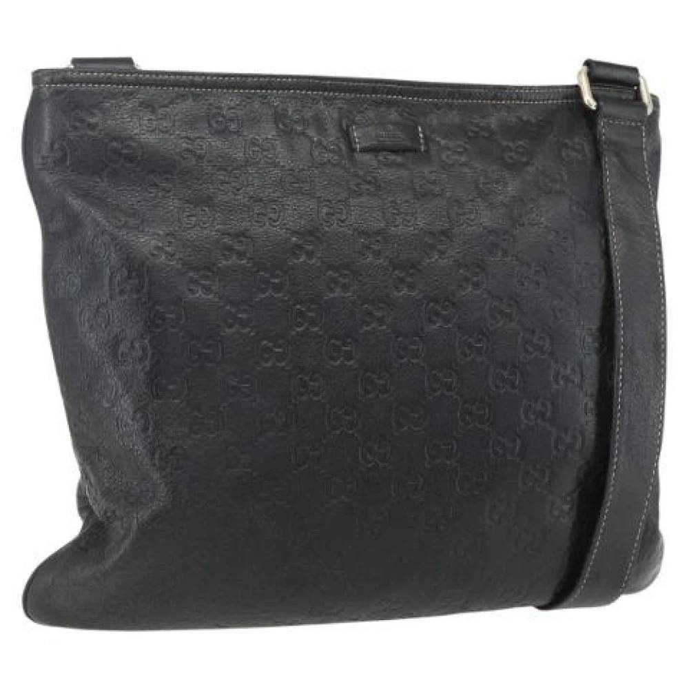 Gucci Vintage Pre-owned Vintage Læder Cross Body Taske - Vintage - Dame - Sort - ONE SIZE - Læder