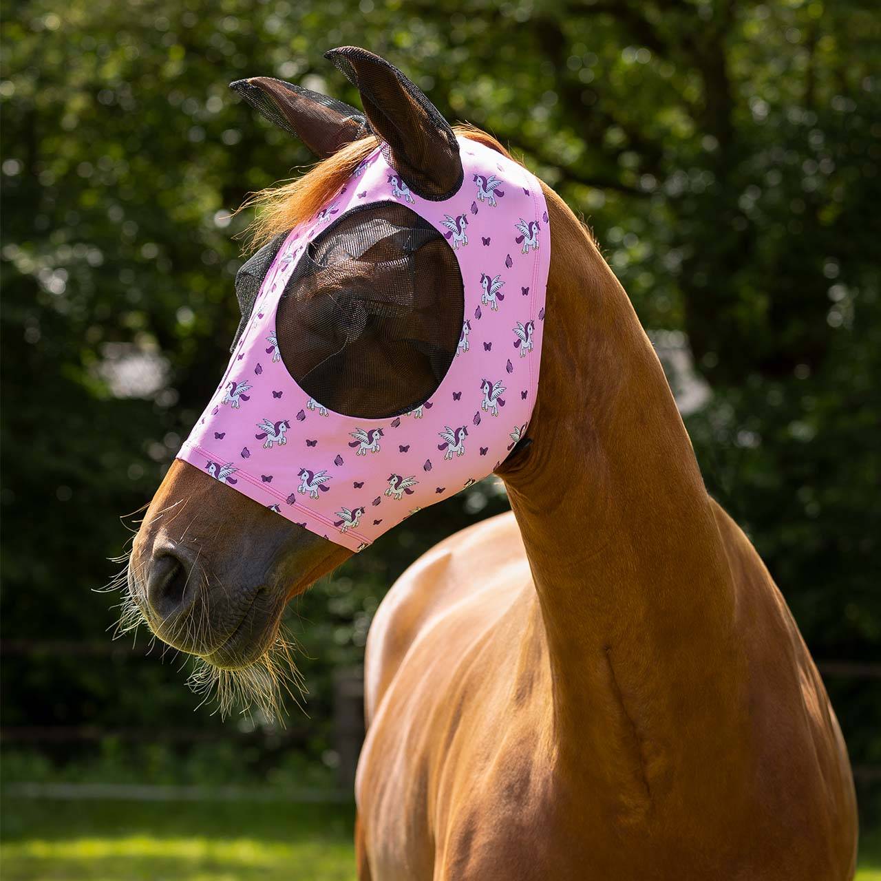 QHP Super bug fluemaske - flere farver - Mini Shetland - Mørk blå