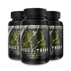 3 x Testobooster - 120 tabletter - Viking Power Devil's Thorn - Testosteronhöjare, Tiggarnöt