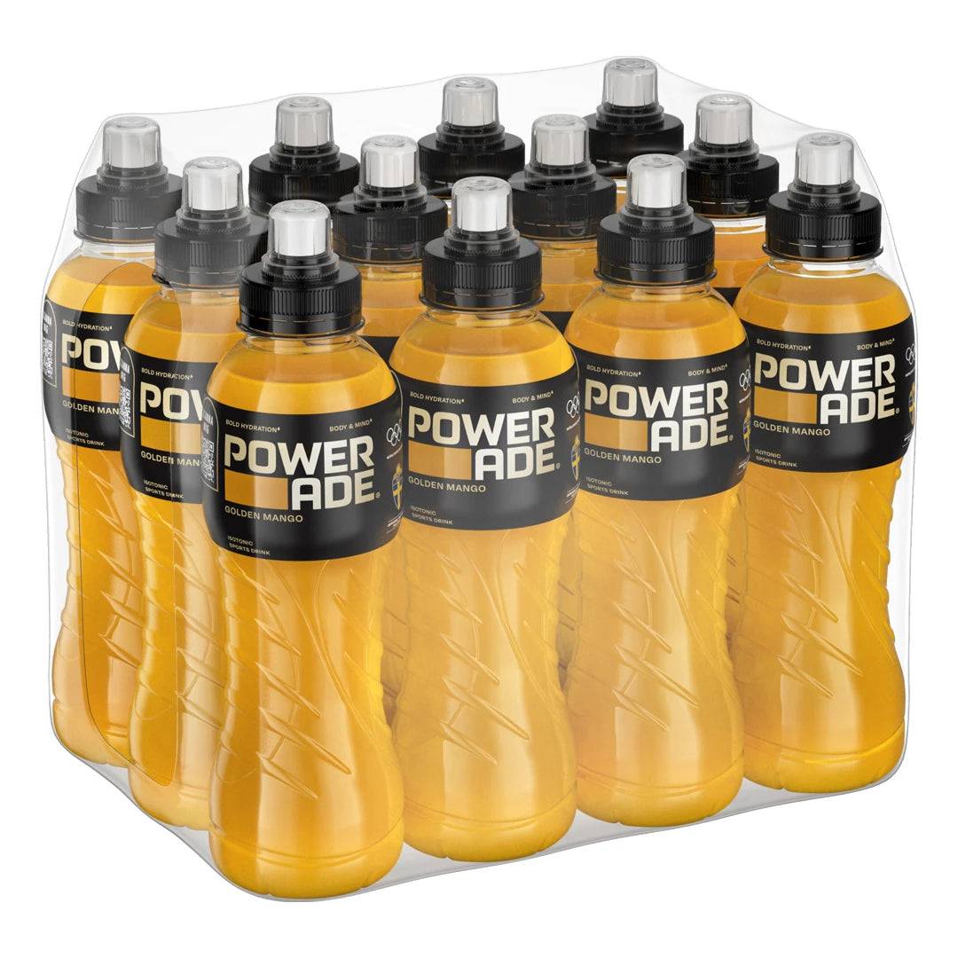12 X Powerade 500 Ml Golden Mango