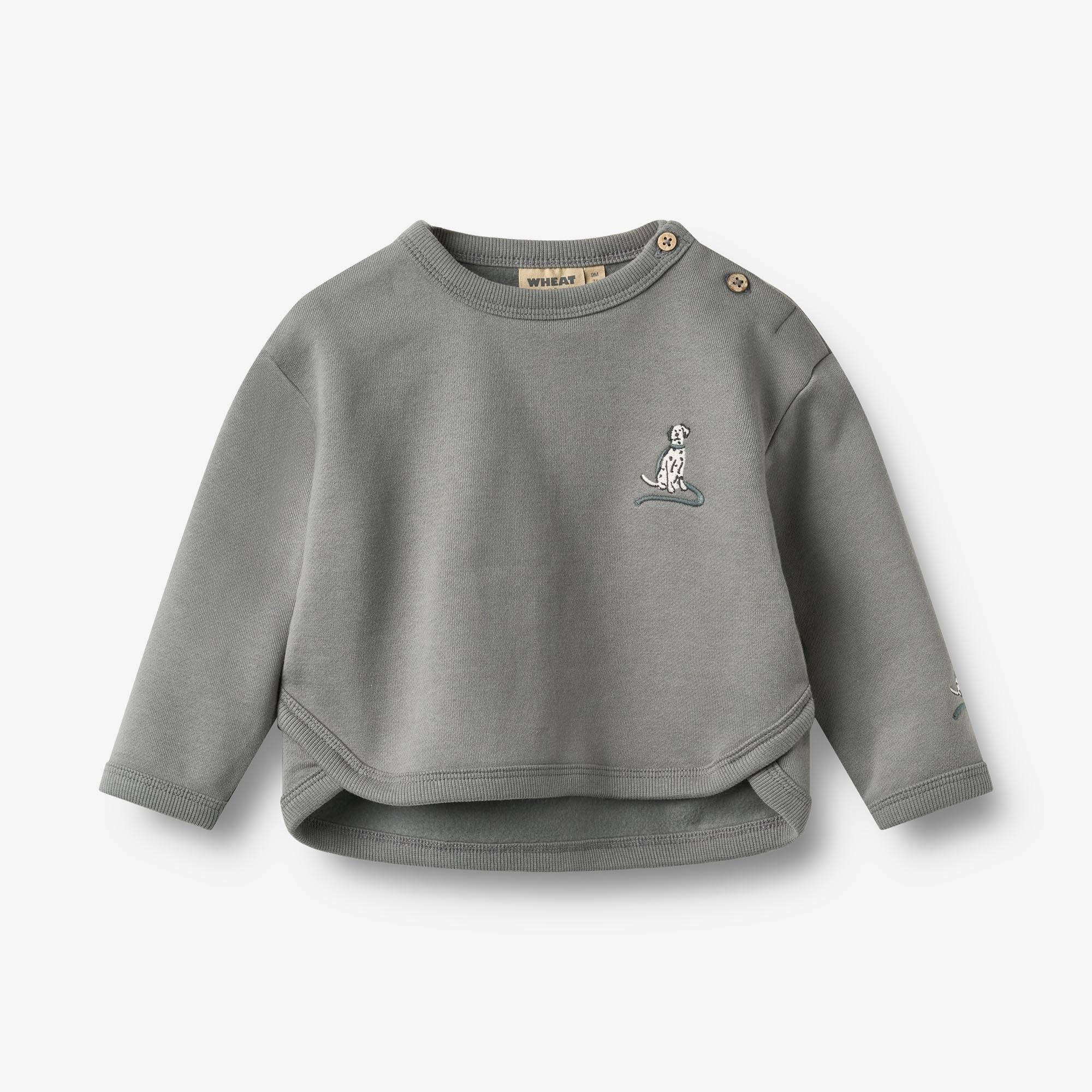 WHEAT® - Sweatshirt L/S Abel - flint - Str 62.