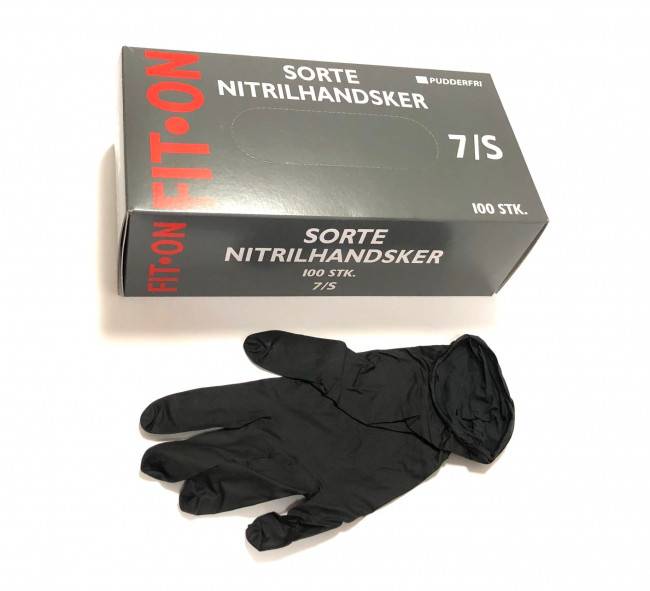 Nitrilhandsker 100 stk Sort XL
