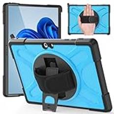 Surfplattaskydd Fodral kompatibelt med Microsoft Surface Go 4/ Surface Go 3/ Surface Go 2/ Surface Go 1 10,5 tums fodral med 360° Kickstand Fodral Kompatibel med Typ Cover Tangentbord, Stötsäkert robu