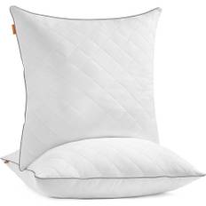 Bed Pillow White 80x80x18cm