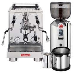 La Pavoni New Botticelli Specialty LPSBSS03NO Espressomaskine Inkl. Prosumer Chrome Kværn & Baristaudstyr