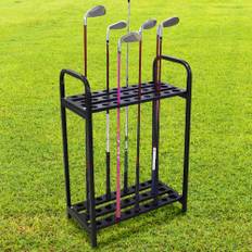 Bonarca Golf Club Stand Indoor 27 Clubs Storage Large Capacity Storage Golf Club Stand Golf Club Rack Stand Holder Width 50cm Depth 30cm Height 80cm svart