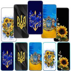 for Motorola Moto Edge 40 30 neo G54 G24 G84 iPhone 15 14 Xiaomi Redmi Note 13 12 11 Pro Samsung Galaxy A54 Sunflower Ukraine Map Flag Phone Case for Moto G8 hjort