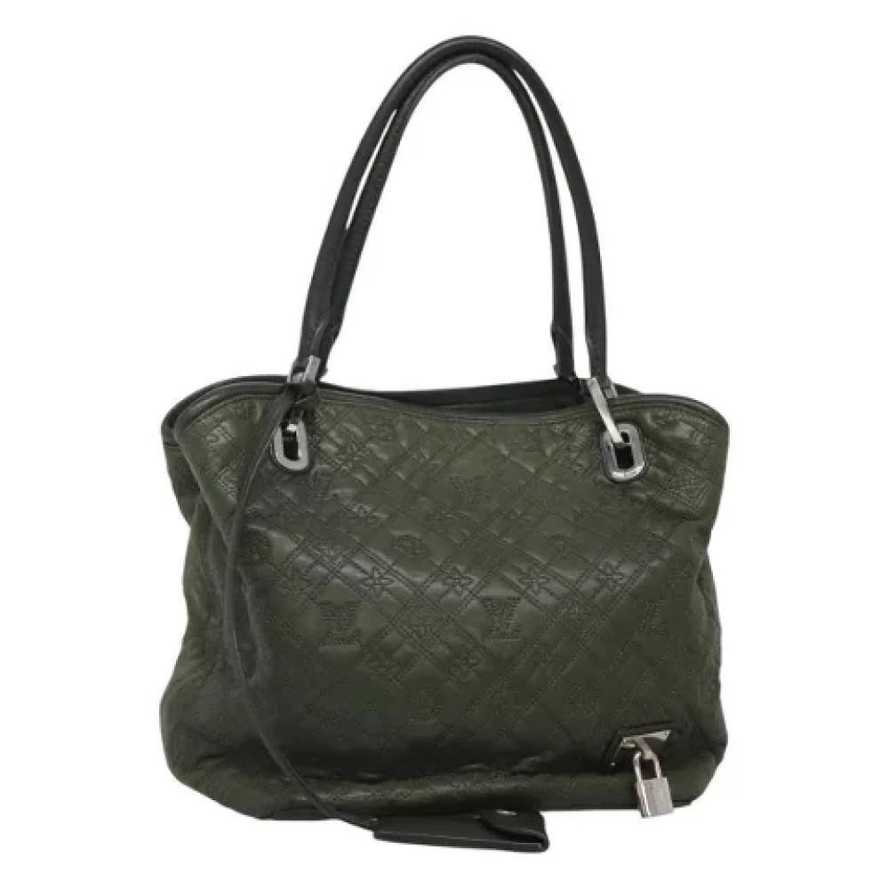 Louis Vuitton Vintage Pre-owned canvas tasker - Vintage - Dame - Grøn - ONE SIZE - Tyl