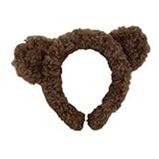 Dyeulget Plysch hårband, pannband för kvinnor Trendiga - Hårbågar brett hårband | Bear Ear Shape Håraccessoarer, hårhållare tecknade pannband, vintermode huvudbonader