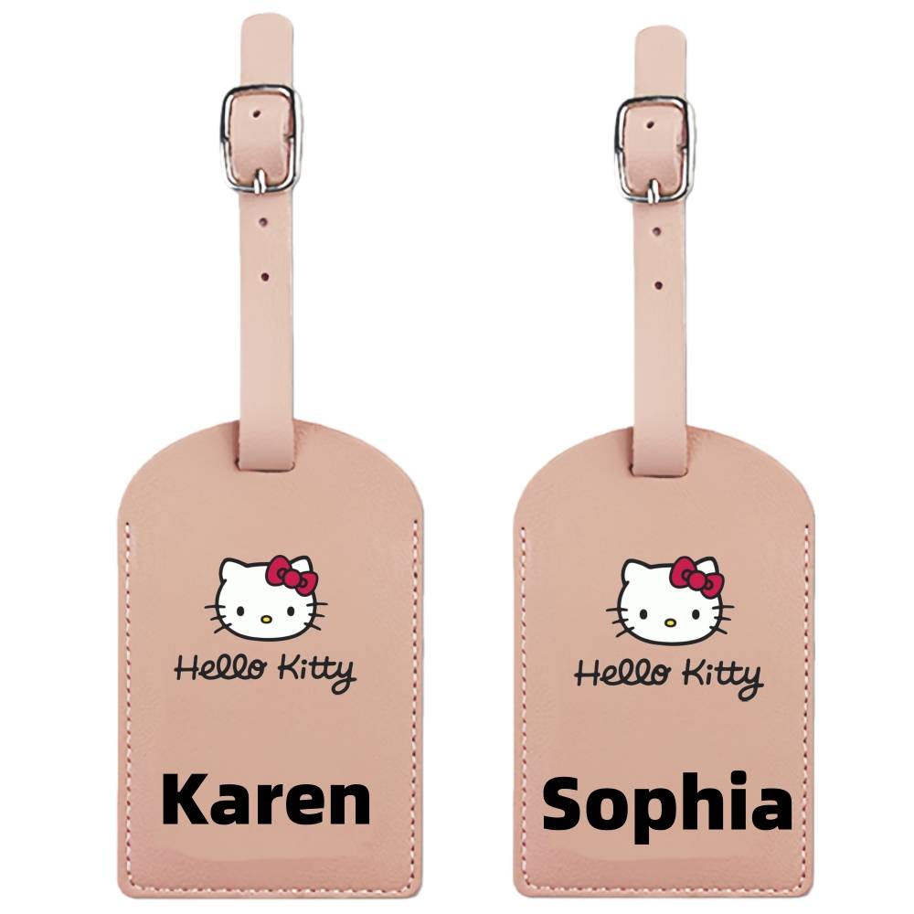 2 Customized Couple Style Luggage Tags, Travel Luggage Tags, White And Pink Travel