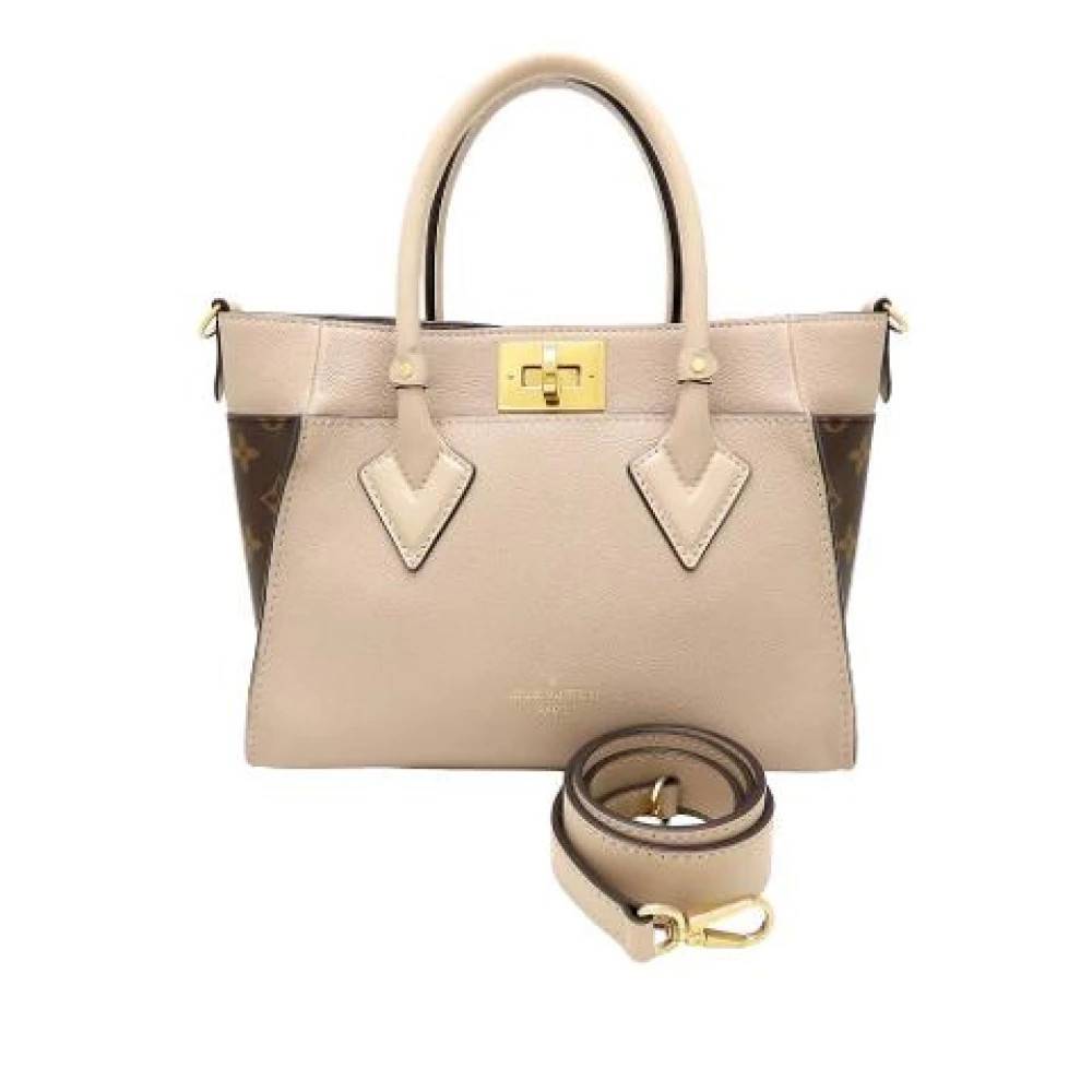 Louis Vuitton Vintage Pre-owned On My Side PM - Vintage - Dame - Beige - ONE SIZE - Uld