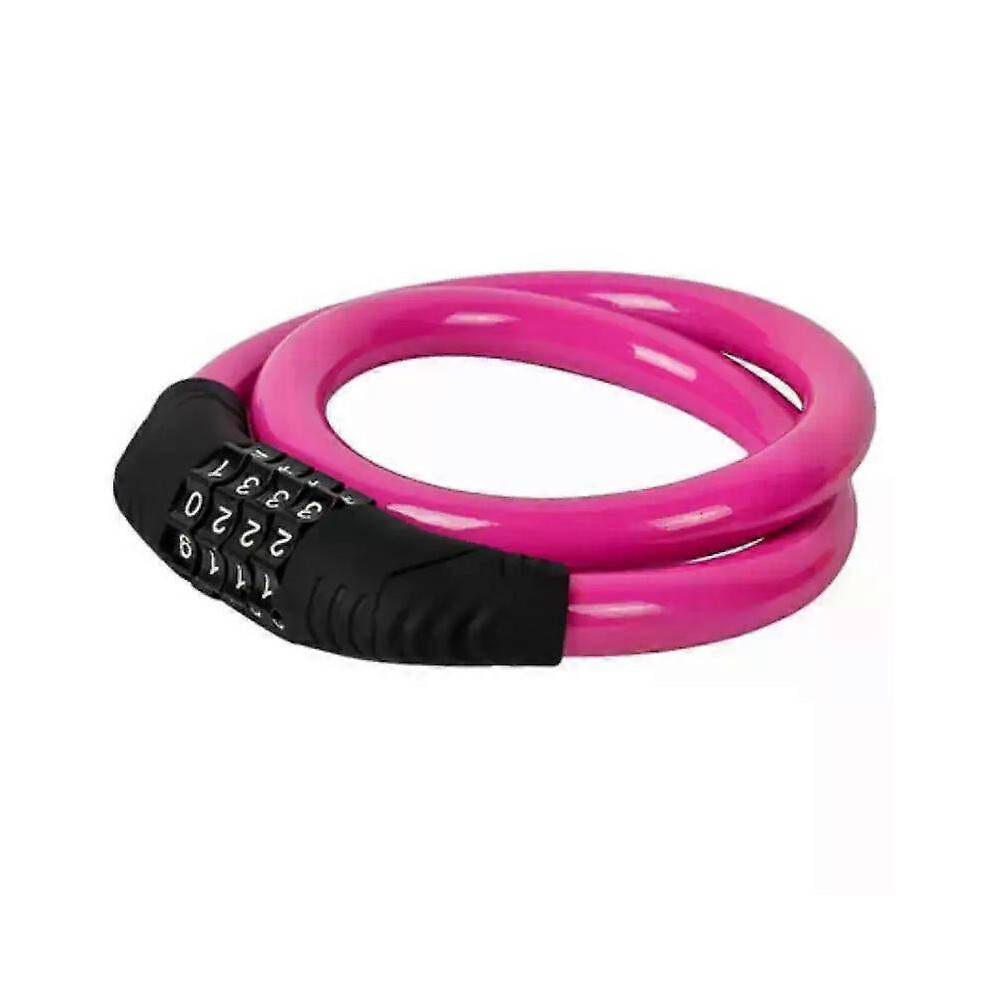 (B) Bike Lock 4 Digit Code Combination MTB Road Bicycle Security Lock Bicycle Equipment Anti-theft Ring Lock Cycling Accessories