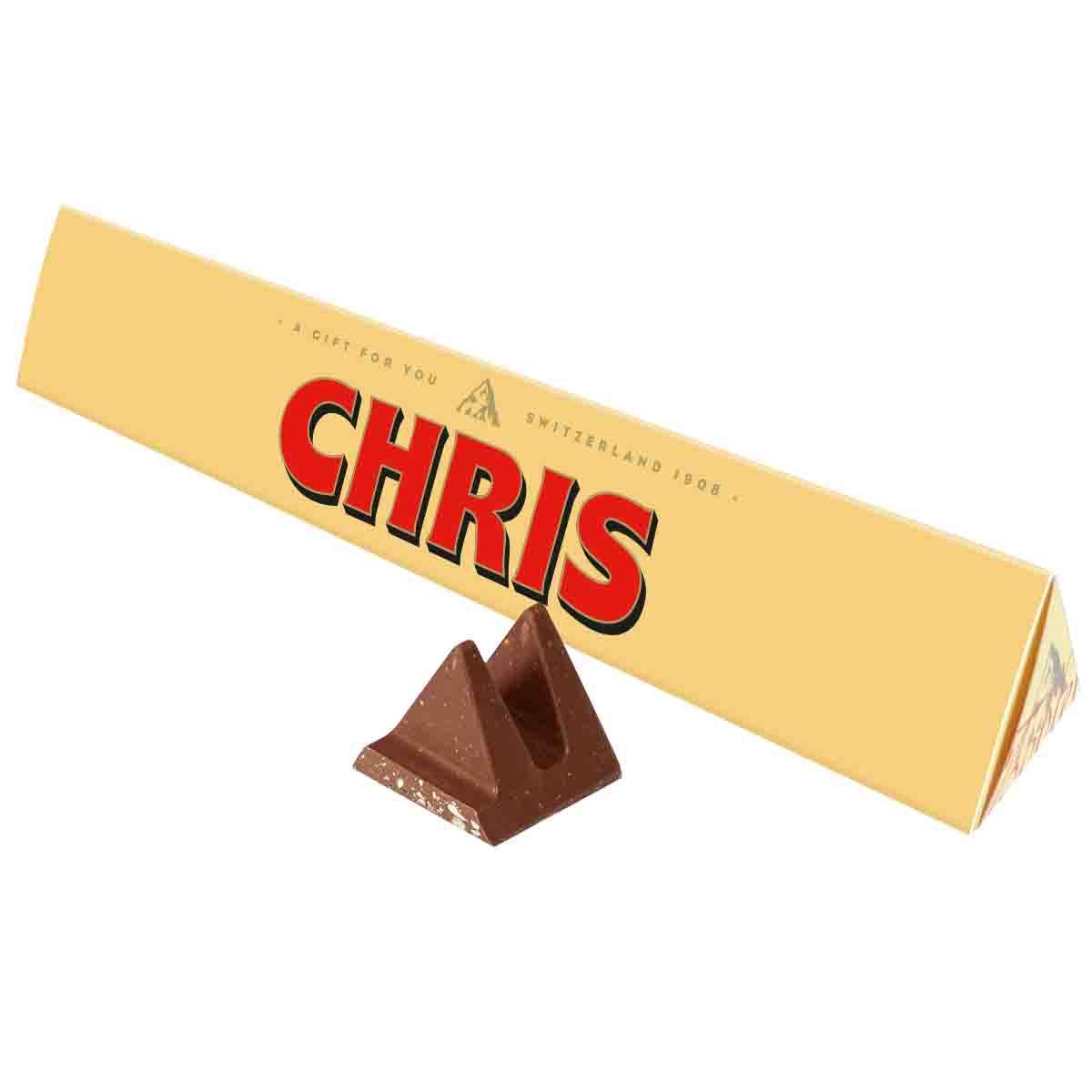Toblerone Chris Chocolate Bar with Sleeve