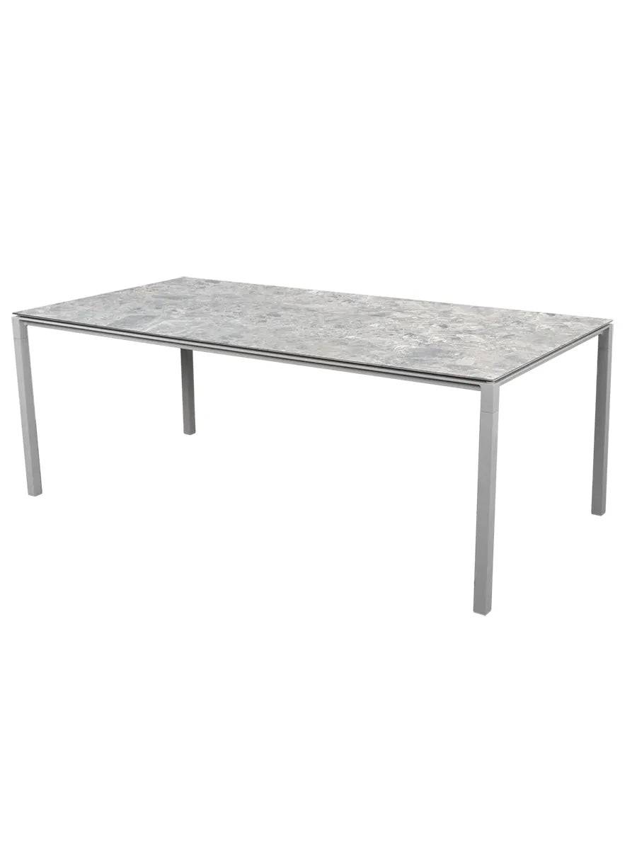 Pure Bord, 200x100 cm fra Cane-line Light grey / Multi Colour - Jacobsen Plus