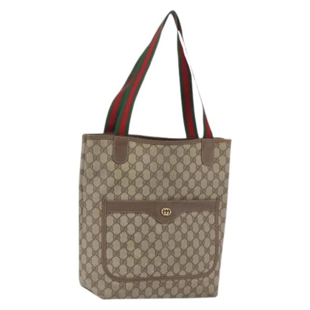 Gucci Vintage - Pre-owned GG Canvas Tote Bag Vintage - Dam - ONE Size - Läder