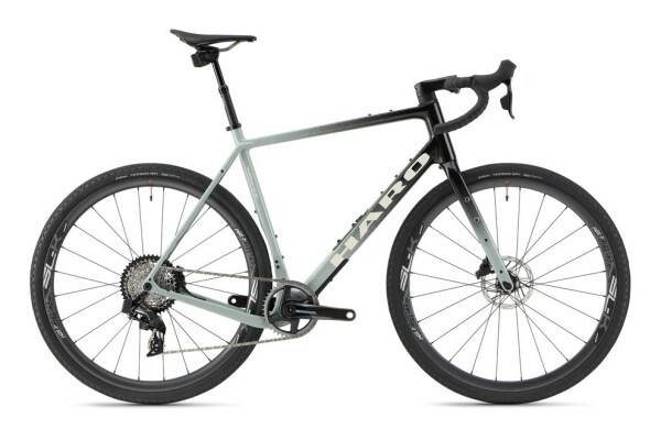 Haro Buzzard Carbon Top Shelf Gravelcykel Semi-Gloss Slate Blue Black Fade/White - Cykelstørrelse 54 cm