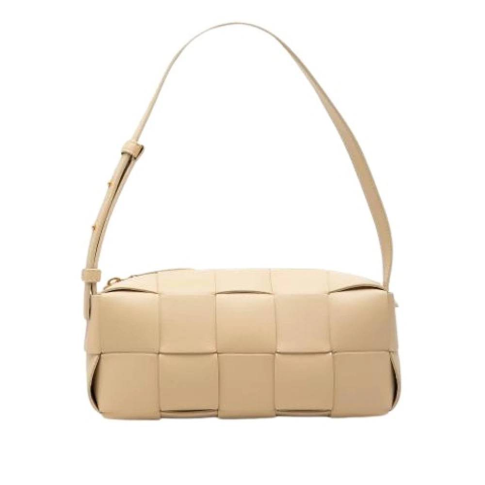 Bottega Veneta Vintage Pre-owned Woven Nappa Skuldertaske - Vintage - Dame - Brun - ONE SIZE - Uld