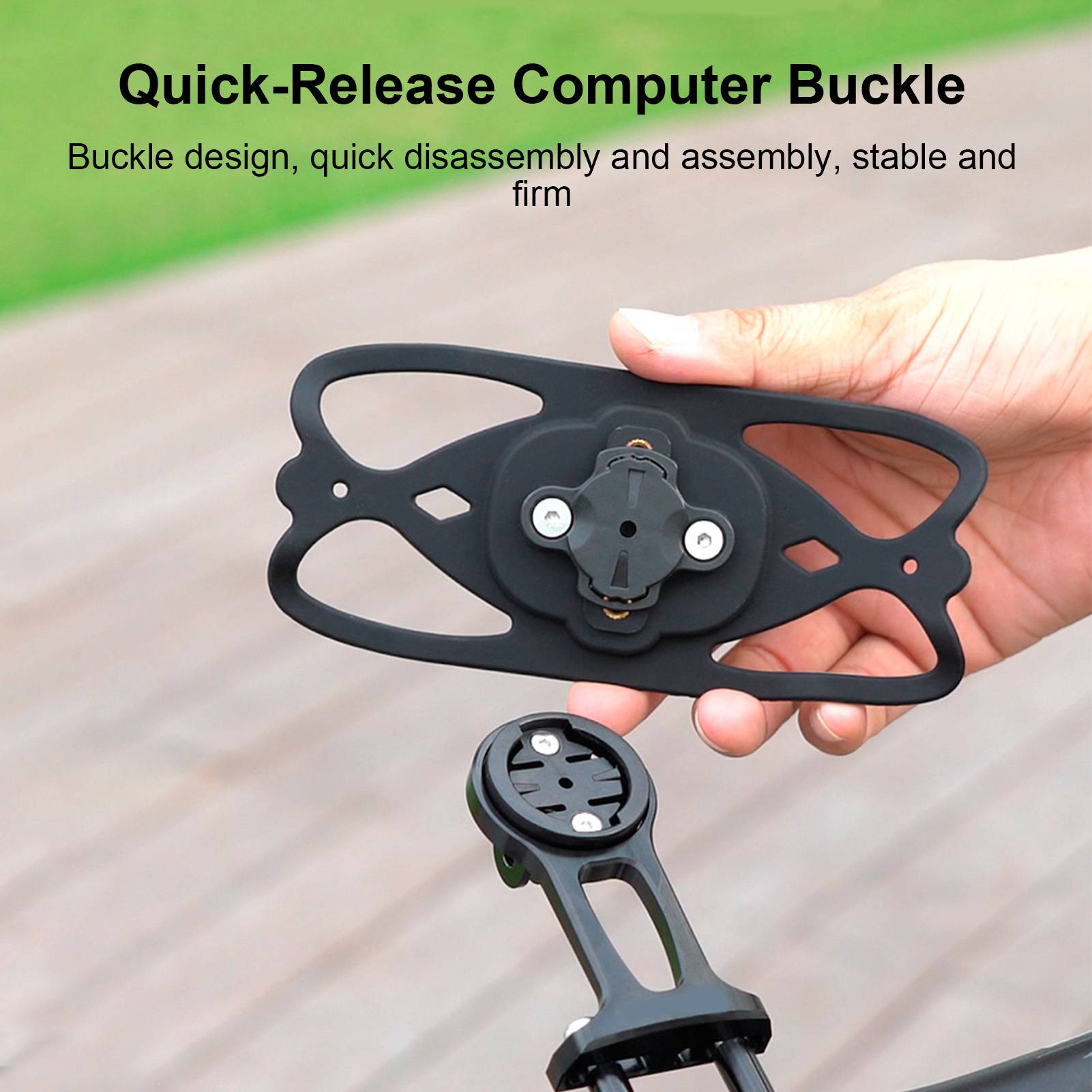 Handlebar Cell Phone Holder Silicone Bike Phone Holder Shockproof Stable Hands  Navigation Compatible with Computer Mount
