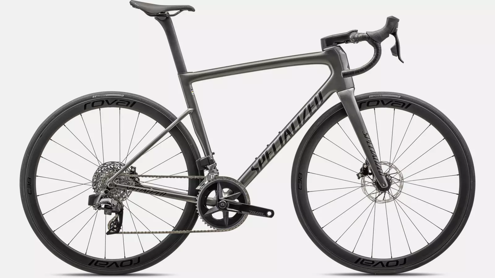Specialized Tarmac SL8 Expert 2024 - Sram Rival eTap AXS 12sp - Roval C38 - 144 / 52 / GLOSS SMOKE / OBSIDIAN (52)