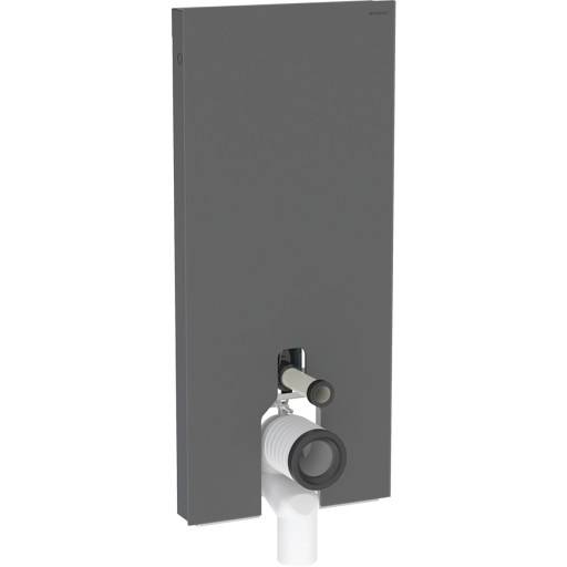 Geberit Monolith Plus cisterne til back-to-wall toilet, 114 cm, sort glas