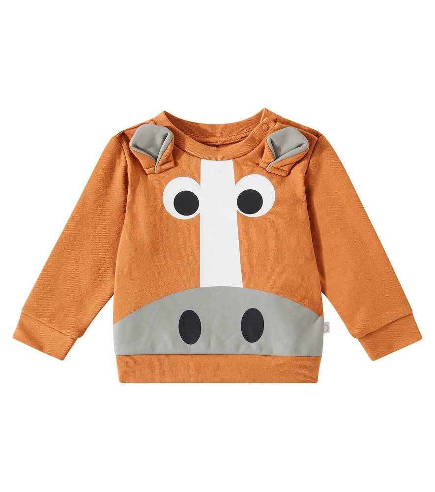 Stella McCartney Kids Bebé - Sudadera de algodón estampada - marrón - M 3