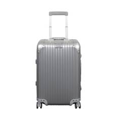 Håndbagage kuffert - Aluminiums kuffert - Sølv farvet - Luksuriøs trolley med TSA lås - 36 liter