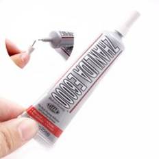 1 st e -6000 vattentätt stark flytande superlim diy lim för smycken limning diamant paintinge långsamt torkande universal lim - E6000-110ml